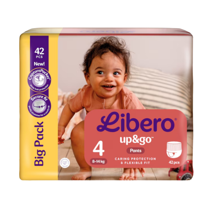 Libero Up&Go 4 scutece tip chiloti 8-14 kg, 42 buc