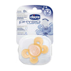 Chicco Suzeta silicon Physio Comfort forma ortodontica 12m+ Galben cu leu