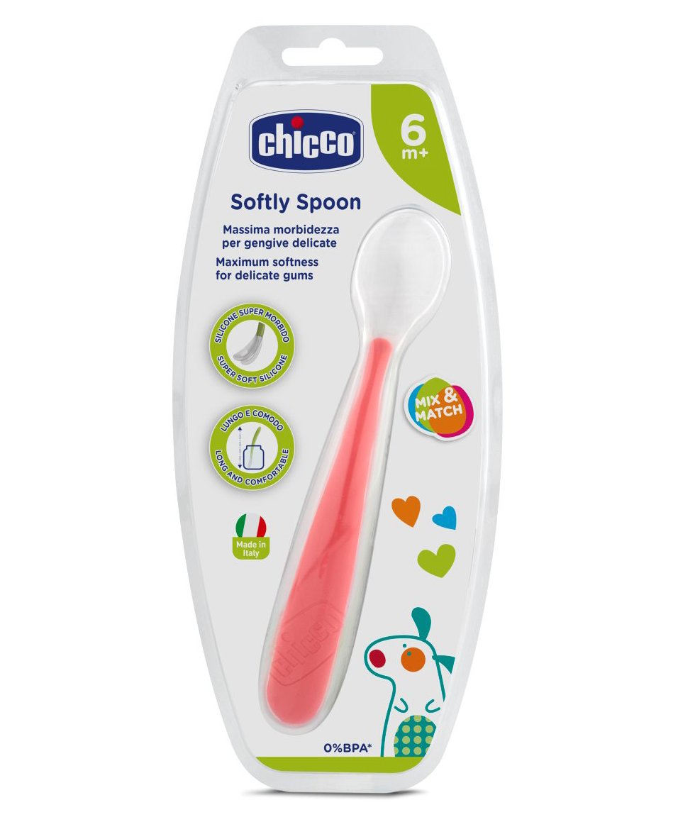 Chicco lingurita silicon Softly Spoon 6m+