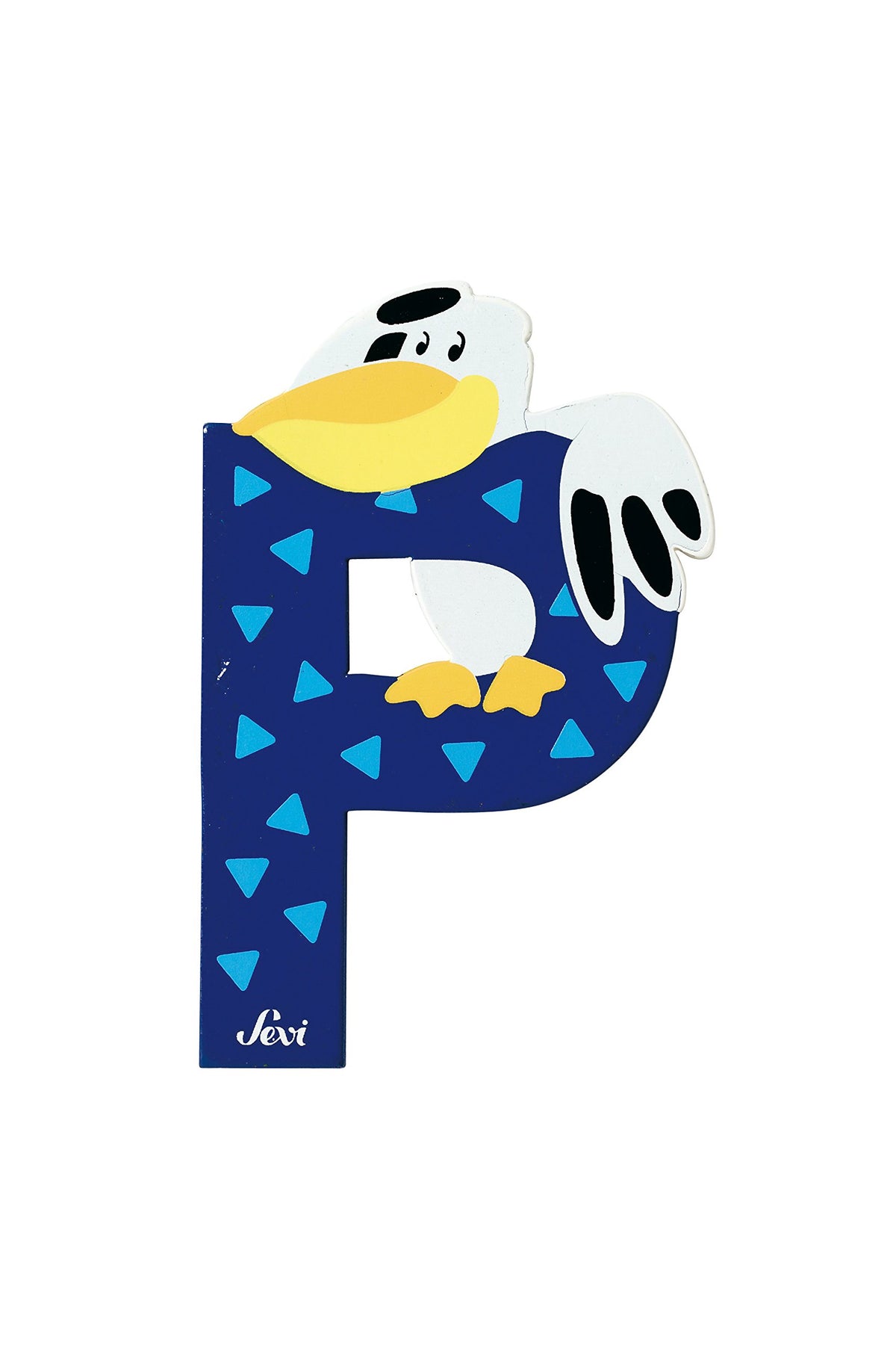 Sevi Litera din lemn cu animale - P cu pelican