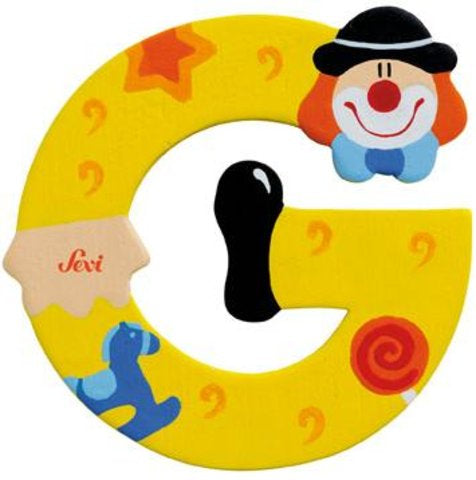 Sevi Litera din lemn cu clovn "G" Imagine principală a produsului