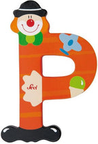 Sevi Litera din lemn cu clovn "P"