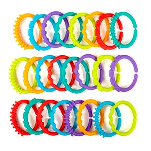 Bright Starts jucarie set de 24 de inele Lots of Link 01