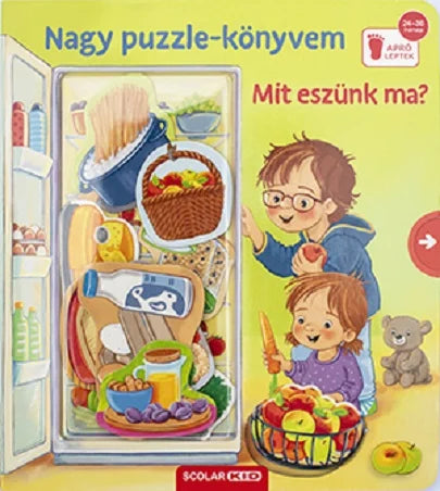 Lira carte in limba maghiara 24-36 luni Nagy puzzle-könyvem - Mit eszünk ma? Imagine principală a produsului