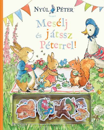 Lira carte in limba maghiara 2 ani+ Nyúl Péter világa - Mesélj és játssz Péterrel! - mágneses figurákkal Imagine principală a produsului