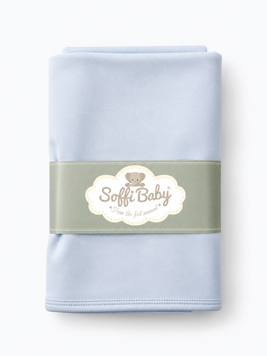 Soffi Baby patura bebelusi din bumbac 80x100 cm Albastru