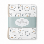 Soffi Baby patura bebelusi material dublu din bumbac 80x100 cm Koala Gri