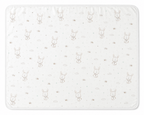Soffi Baby patura bebelusi material dublu din bumbac 80x100 cm Iepure maro