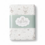 Soffi Baby patura bebelusi material dublu din bumbac 80x100 cm Iepure maro