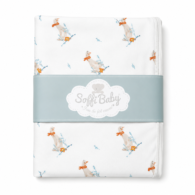 Soffi Baby patura bebelusi material dublu din bumbac 80x100 cm Gaste
