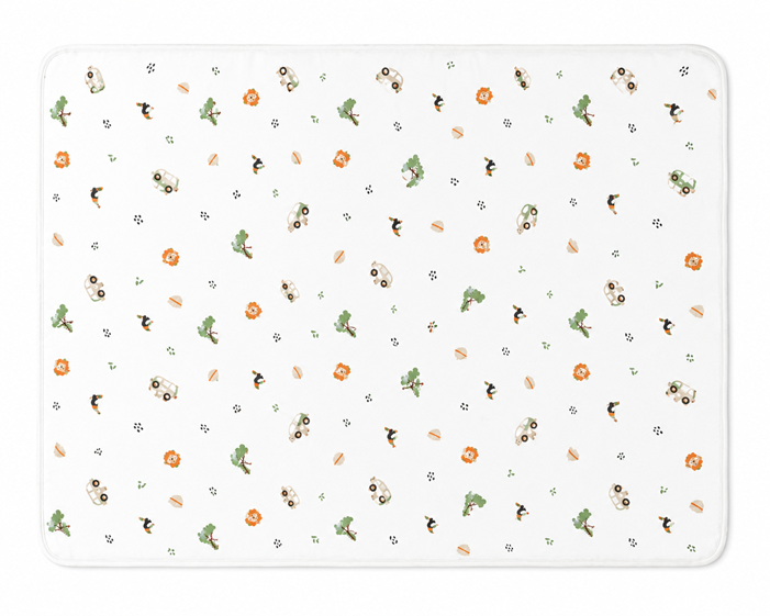 Soffi Baby patura bebelusi material dublu din bumbac 80x100 cm Safari Verde