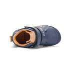D.D.Step pantofi baieti Barefoot 26-31 Royal Blue cu dunga maronie