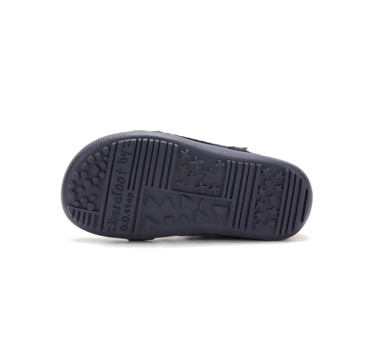 D.D.Step pantofi baieti Barefoot 26-31 Royal Blue cu dunga maronie
