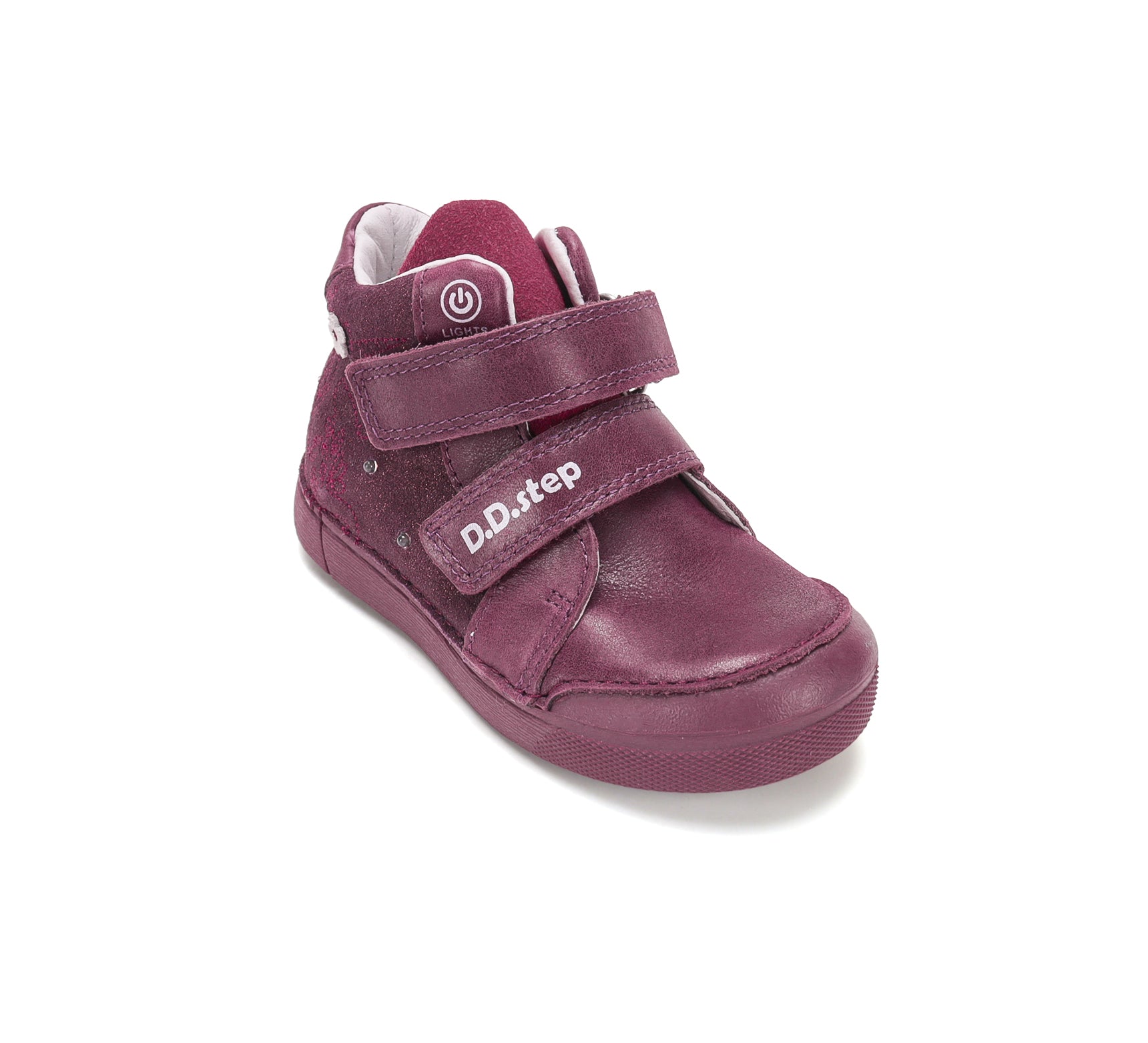 D.D.Step ghete fete cu LED 25-30 Raspberry cu floricele
