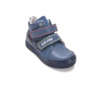 D.D.Step ghete baieti cu LED 25-30 Royal Blue cu masina de curse