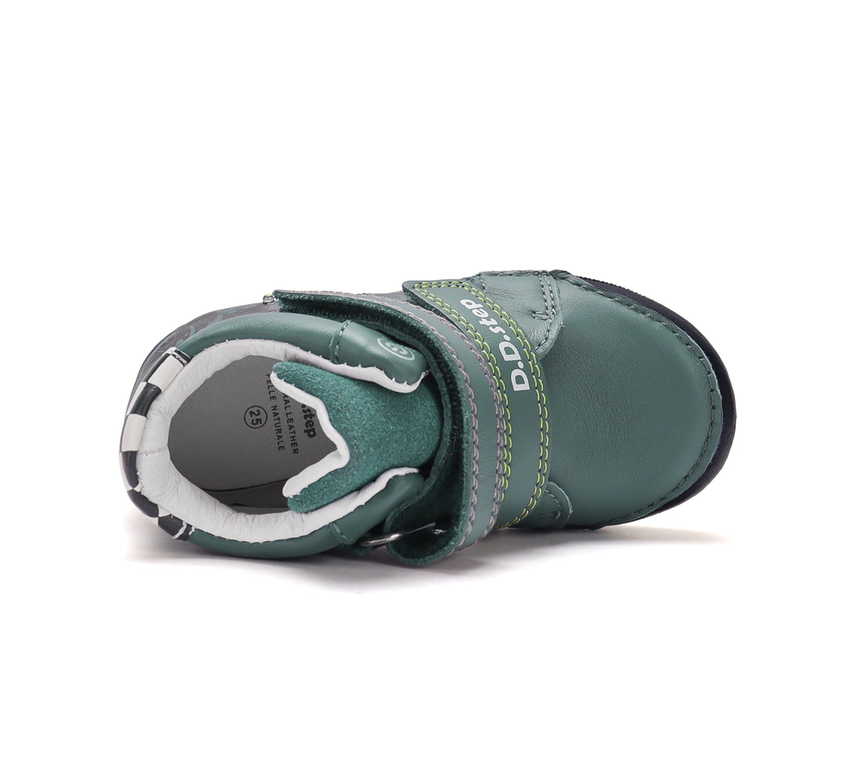 D.D.Step ghete baieti cu LED 25-30 Emerald cu masina de curse