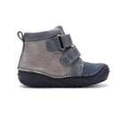 D.D.Step ghete baieti imblanite 20-31 Marine Grey cu unelte