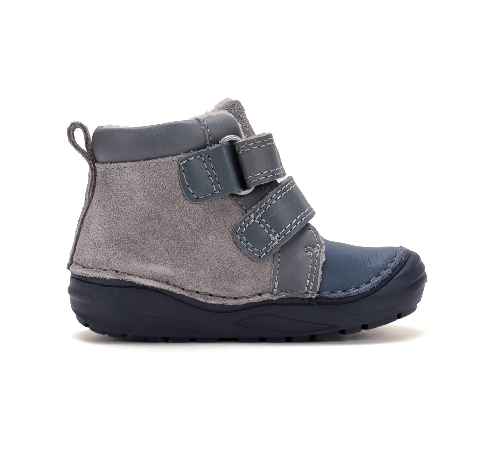 D.D.Step ghete baieti imblanite 20-31 Marine Grey cu unelte