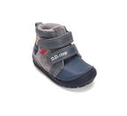 D.D.Step ghete baieti imblanite 20-31 Marine Grey cu unelte