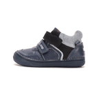D.D.Step pantofi baieti cu scai 26-31 Royal Blue cu negru