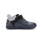 D.D.Step pantofi baieti cu scai 26-31 Royal Blue cu negru