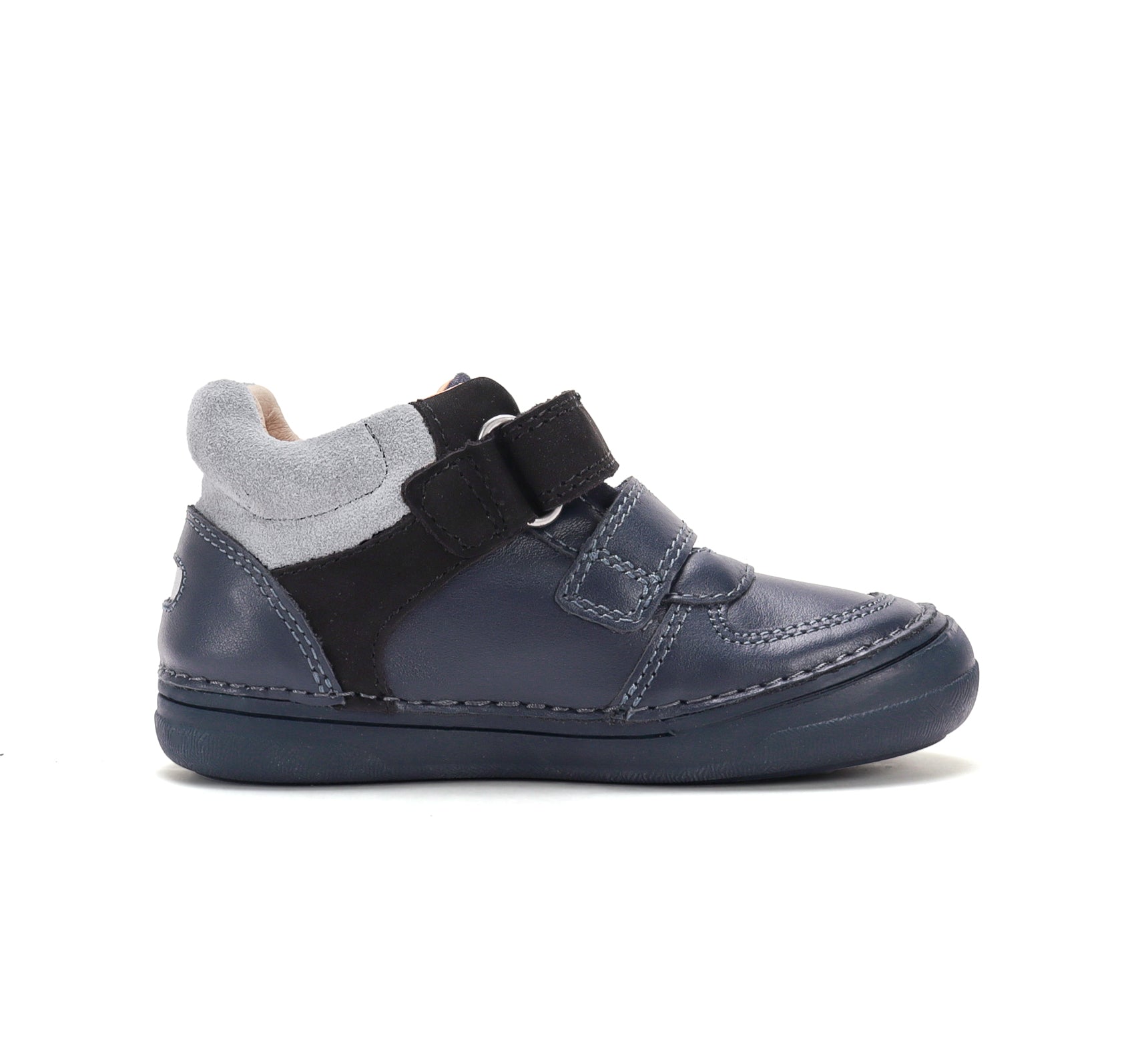 D.D.Step pantofi baieti cu scai 26-31 Royal Blue cu negru