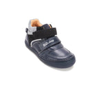 D.D.Step pantofi baieti cu scai 26-31 Royal Blue cu negru
