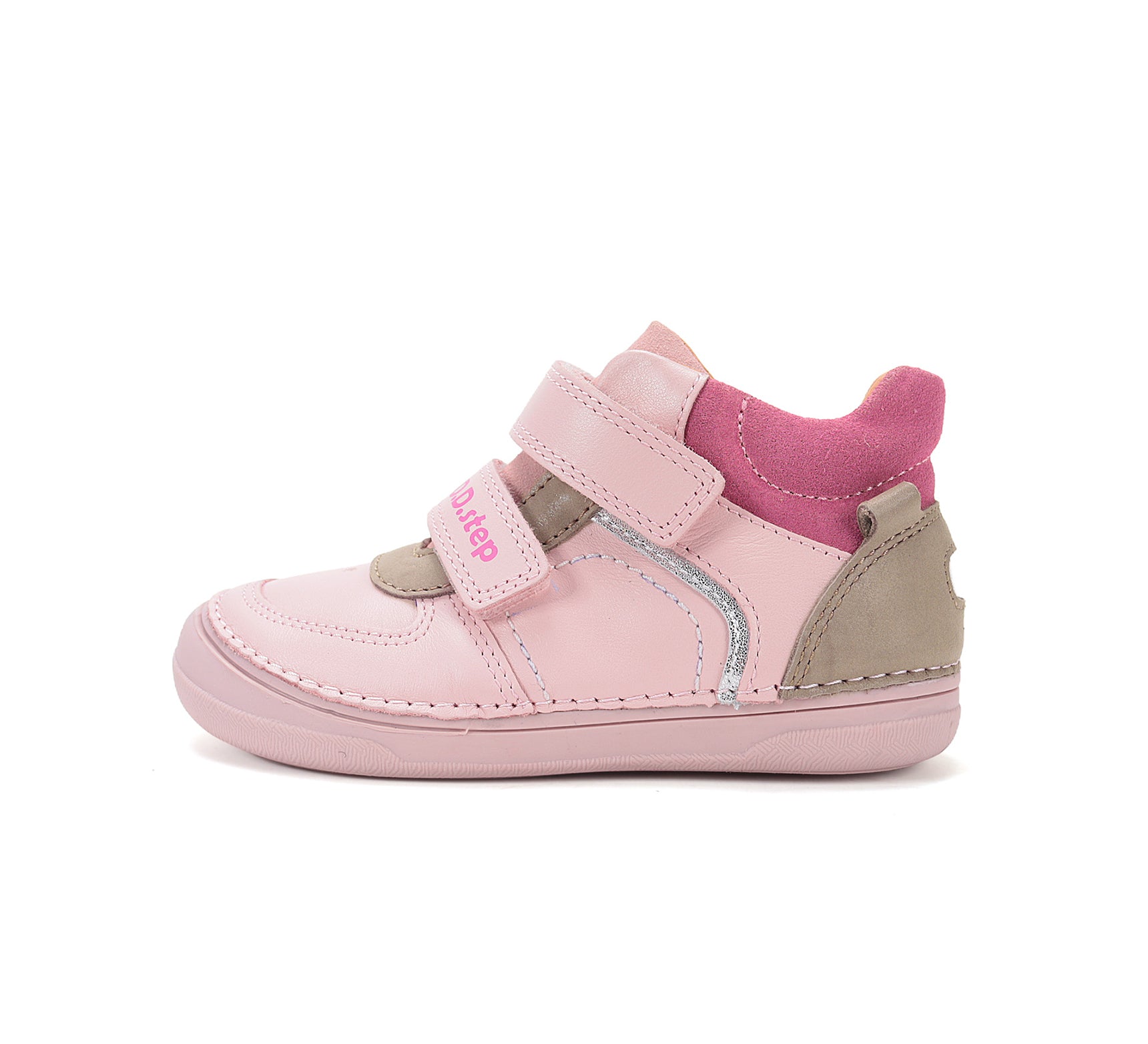 D.D.Step pantofi fete cu scai 26-31 Baby Pink cu fucsia Imagine secundară a produsului
