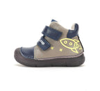 D.D.Step ghete baieti imblanite SUN REACTIVE cu talpa fluorescenta 20-31 Mocha cu naveta