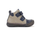D.D.Step ghete baieti imblanite SUN REACTIVE cu talpa fluorescenta 20-31 Mocha cu naveta