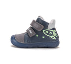 D.D.Step ghete baieti imblanite cu talpa fluorescenta 20-25 Royal Blue cu naveta