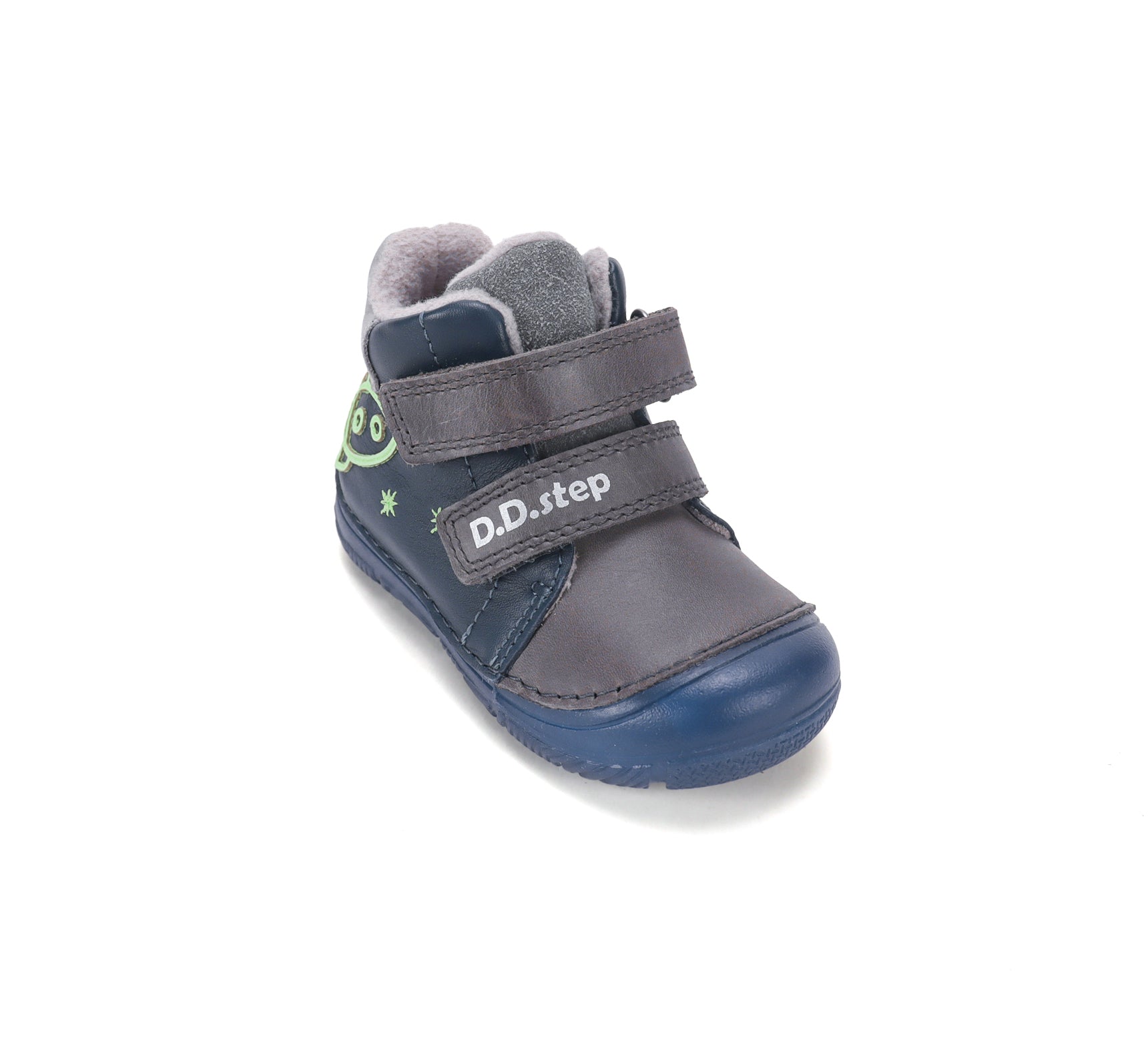 D.D.Step ghete baieti imblanite cu talpa fluorescenta 20-25 Royal Blue cu naveta