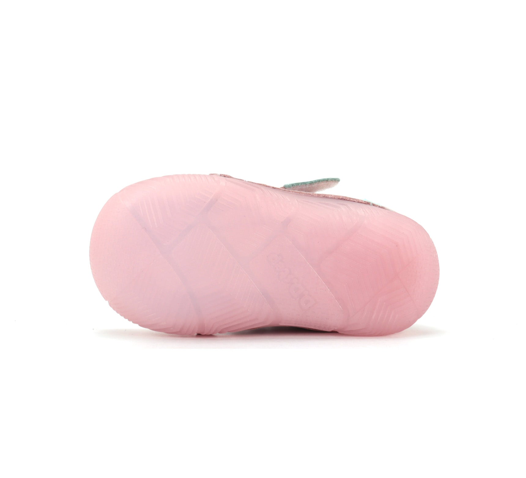 D.D.Step ghete fete imblanite SUN REACTIVE cu talpa fluorescenta 20-25 Rose Gold cu inimioar si curcubeu