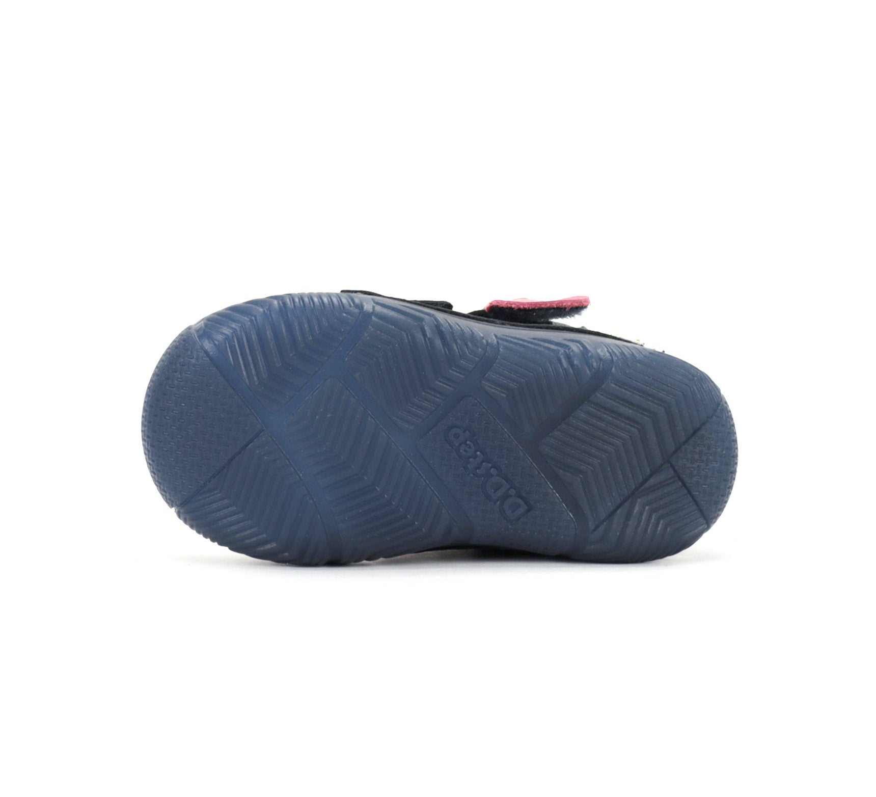 D.D.Step ghete fete imblanite SUN REACTIVE cu talpa fluorescenta 20-25 Royal Blue cu inimioar si curcubeu
