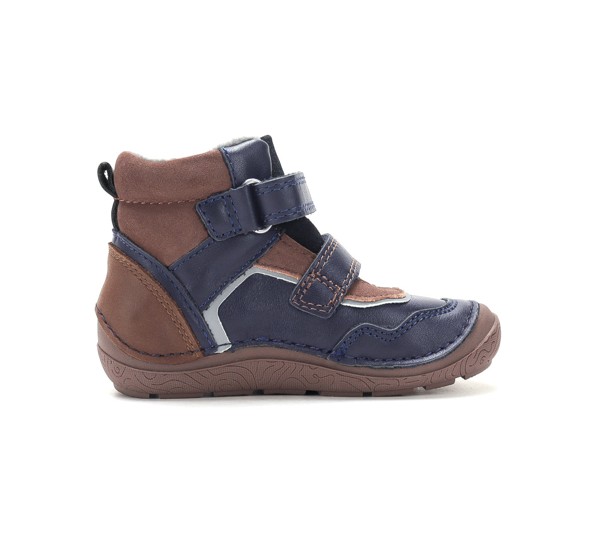D.D.Step ghete baieti Barefoot captusite Water Repellence si fluorescente 22-33 Chocolate