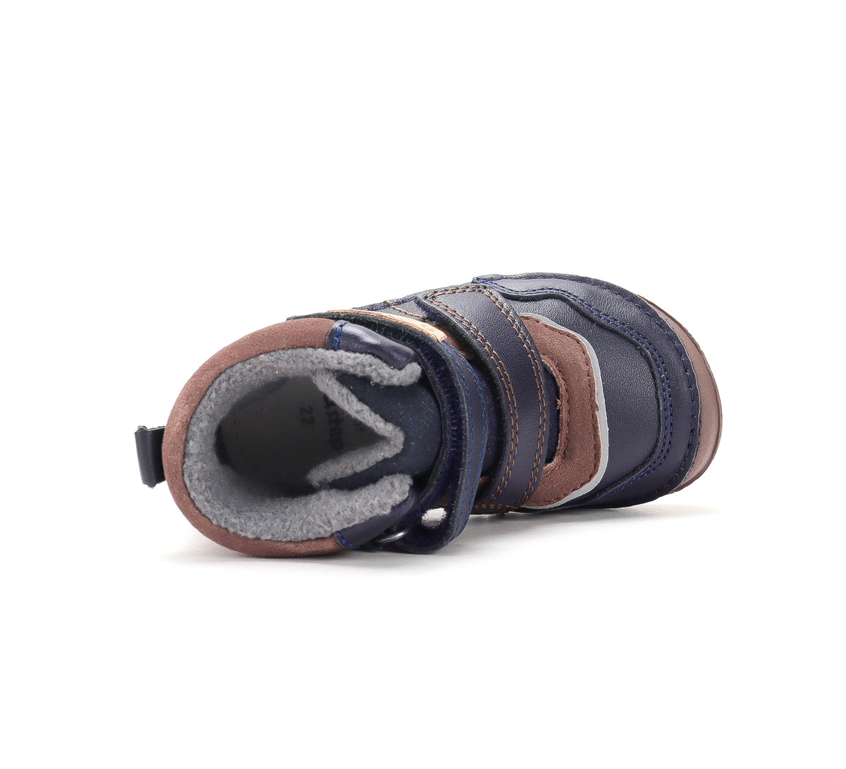 D.D.Step ghete baieti Barefoot captusite Water Repellence si fluorescente 22-33 Chocolate