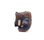 D.D.Step ghete baieti Barefoot captusite Water Repellence si fluorescente 22-33 Chocolate