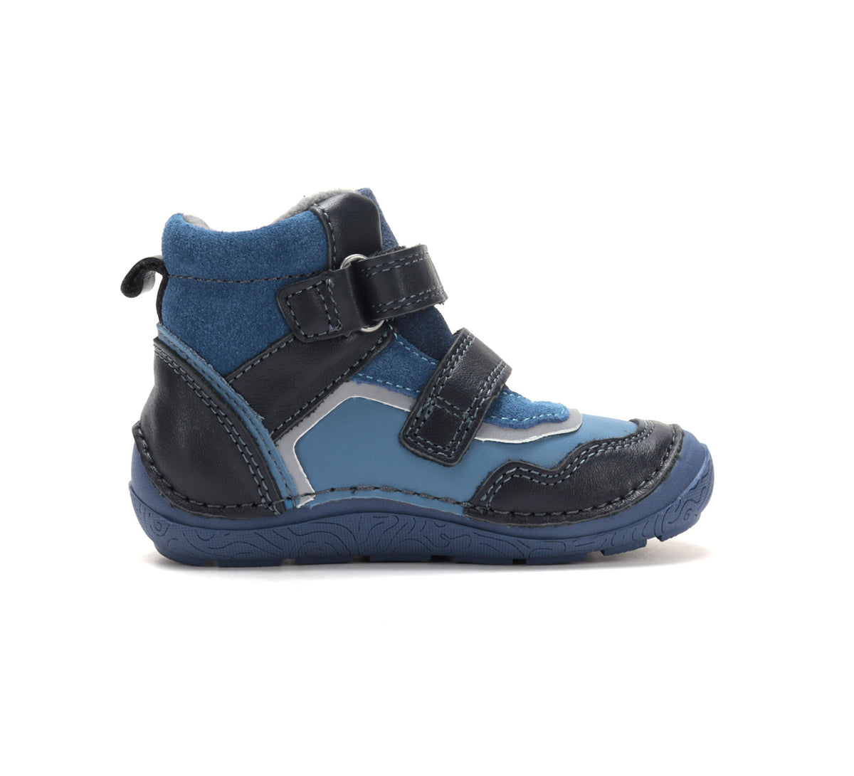 D.D.Step ghete baieti Barefoot captusite Water Repellence si fluorescente 22-33 Aero Blue