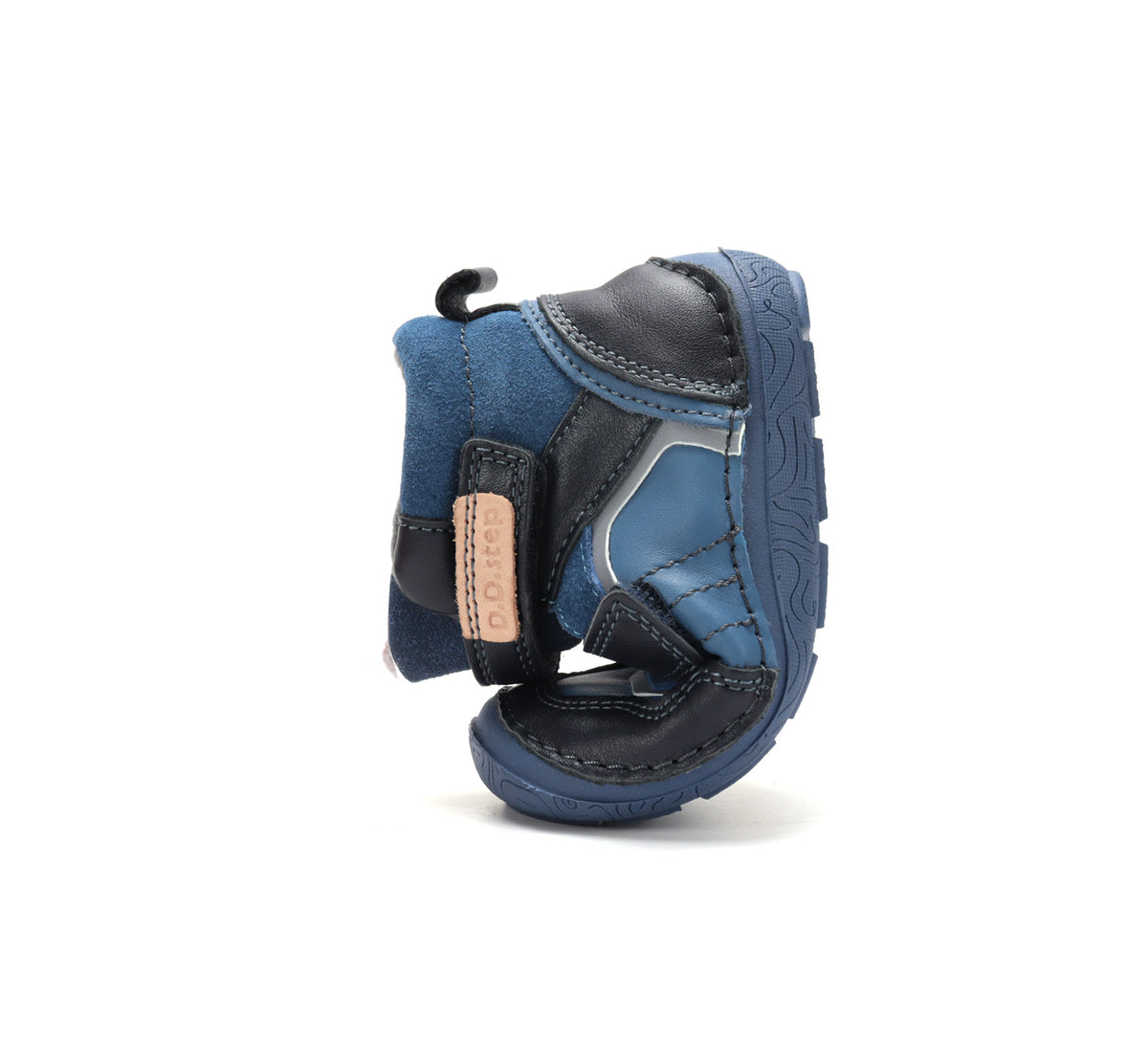 D.D.Step ghete baieti Barefoot captusite Water Repellence si fluorescente 22-33 Aero Blue