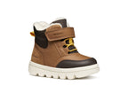 Geox ghete baieti captusite WILLABOOM AmphibioxTEX Waterproof 20-27 Tobacco/Dark Brown