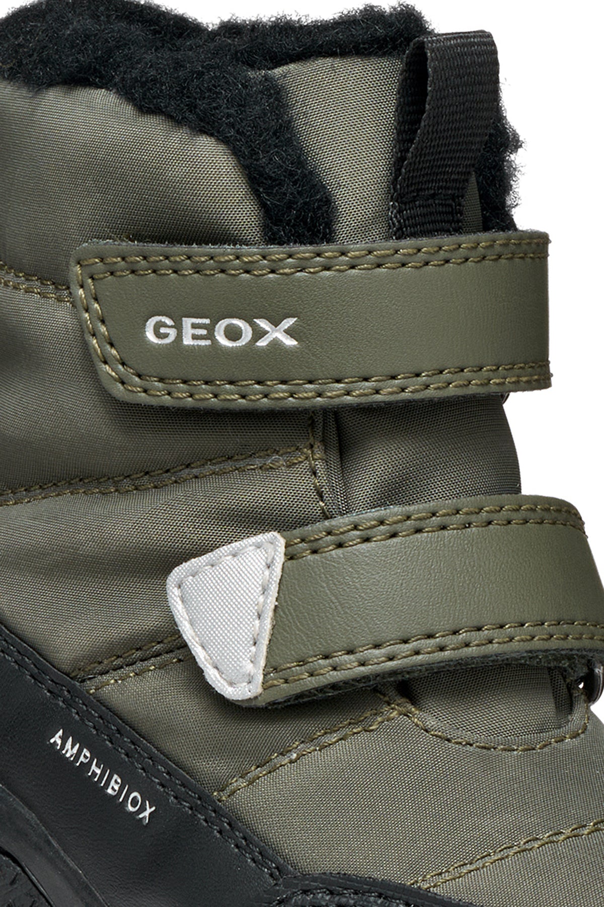 Geox ghete baieti captusite BALTIC AmphibioxTEX Waterproof 20-27 Dark Green/Black