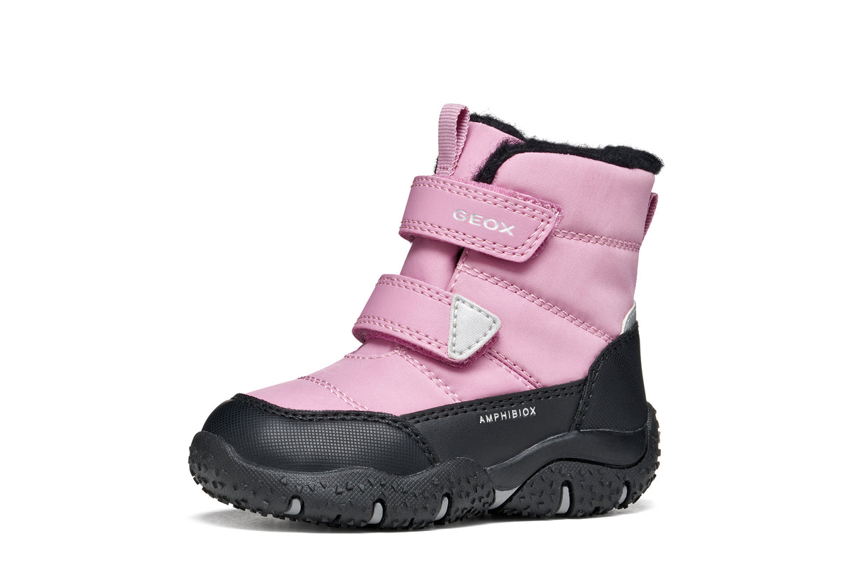 Geox ghete fete captusite BALTIC AmphibioxTEX Waterproof 20-27 Dark Pink/Black