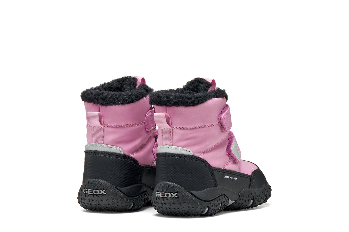 Geox ghete fete captusite BALTIC AmphibioxTEX Waterproof 20-27 Dark Pink/Black