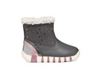 Geox cizme fete imblanite IUPIDOO 18-26 Dark Grey/Silver