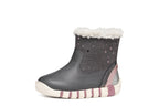 Geox cizme fete imblanite IUPIDOO 18-26 Dark Grey/Silver
