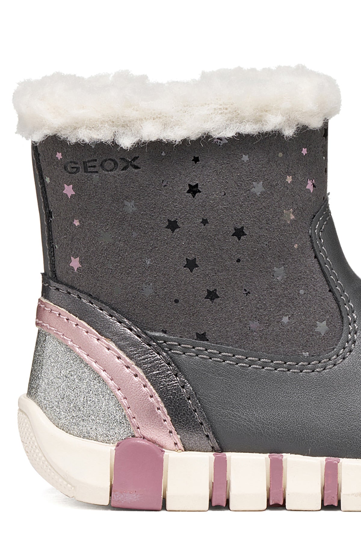 Geox cizme fete imblanite IUPIDOO 18-26 Dark Grey/Silver
