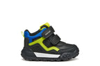 Geox ghete baieti captusite TREKKYUP AmphibioxTex Waterproof 20-27 Black/Fluo Green