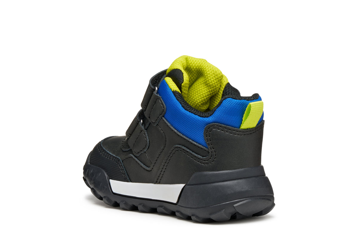 Geox ghete baieti captusite TREKKYUP AmphibioxTex Waterproof 20-27 Black/Fluo Green