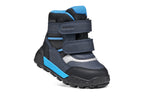 Geox ghete baieti captusite TREKKYUP AmphibioxTex Waterproof 20-27 Black/Light Blue