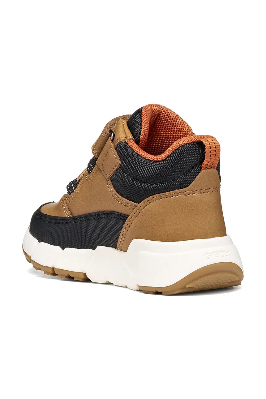 Geox ghete baieti captusite FLEXYPER MINI AmphibioxTEX Waterproof 20-27 Dark Yellow/Black